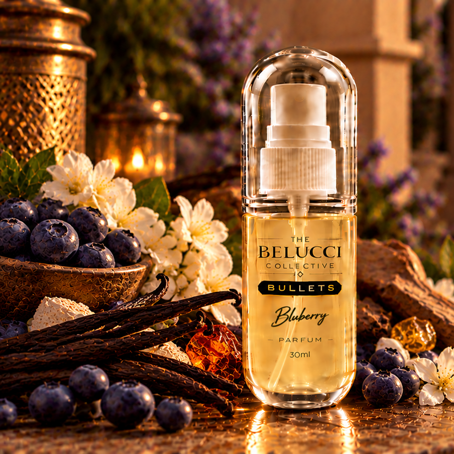 Bluberry perfume bottle